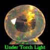 1.54 Ct. Oval Natural Multi Color Opal Sudan Unheated