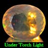 4.87 Ct. Oval Natural Multi Color Opal Sudan Unheated