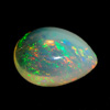 1.73 Ct. Pear Cabochon Natural Multi Color Opal Sudan