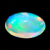 0.53 Ct. Oval Cabochon Natural Multi Color Opal Sudan