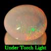0.58 Ct. Oval Cab Natural Multi Color Opal Sudan Gem