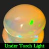 0.89 Ct. Oval Cab Natural Multi Color Opal Sudan Gem