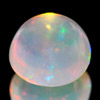 0.86 Ct. 6.5 Mm Natural Multi Color Opal Sudan Unheated