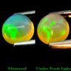 0.66 Ct. 5.8 Mm Natural Multi Color Opal Sudan Unheated