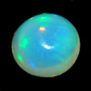 0.67 Ct. 6.3 Mm Natural Multi Color Opal Sudan Unheated