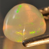 1.24 Ct. 6.8 Mm Round Cabochon Natural Multi Color Opal Unheated