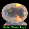 Unheated 1.29 Ct. Oval Natural Multi Color Opal Sudan