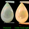 3.10 Ct. Pear Natural Multi Color Opal Sudan Unheated