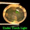 0.99 Ct. Oval Natural Multi Color Opal Sudan Unheated