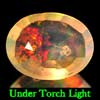 1.03 Ct. Oval Natural Multi Color Opal Sudan Unheated