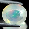 Unheated 1.08 Ct. Oval Natural Multi Color Opal