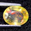 1.04 Ct. Oval Natural Multi Color Opal Sudan Unheated