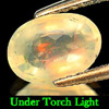 0.94 Ct. Oval Natural Multi Color Opal Sudan Unheated