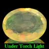 0.62 Ct. Oval Natural Multi Color Opal Sudan Unheated