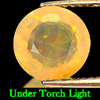 1.45 Ct. 8.1 Mm Natural Multi Color Opal Sudan Unheated