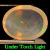 Unheated 3.30 Ct. Oval Natural Multi Color Opal Sudan