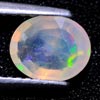 Unheated 0.84 Ct. Oval Natural Multi Color Opal Sudan