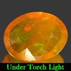 1.12 Ct. Oval Natural Multi Color Opal Sudan Unheated