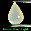 1.23 Ct. Pear Shape Natural White Color Opal Unheated