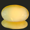 4.05 Ct. Oval Natural White Yellow Opal Sudan Unheated