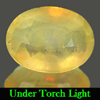 0.88 Ct. Oval Natural Multi Color Opal Sudan Unheated