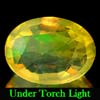 1.10 Ct. Oval Natural Multi Color Opal Sudan Unheated