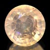 0.88 Ct. 6.7 Mm. Natural Light Yellow Opal Sudan Gem