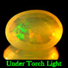 2.52 Ct. Oval Natural Multi Color Opal Sudan Unheated