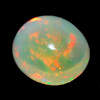 0.80 Ct. Oval Cabochon Natural Multi Color Opal Sudan