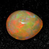 0.69 Ct. Pear Cabochon Natural Multi Color Opal Sudan