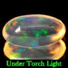 0.90 Ct. Oval Cabochon Natural Multi Color Opal Sudan