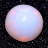 0.74 Ct 5.9 Mm Round Cab Natural Multi Color Opal Sudan