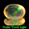 0.65 Ct. Oval Natural Multi Color Opal Sudan Unheated