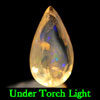 0.61 Ct. Pear Natural Multi Color Opal Sudan Unheated
