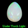 0.81 Ct. Pear Cabochon Natural Multi Color Opal Sudan