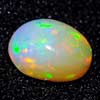 0.77 Ct. Oval Cabochon Natural Multi Color Opal Sudan