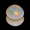 0.74 Ct. Round Cabochon Natural Multi Color Opal Sudan