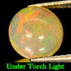 1.19 Ct. Round Cabochon Natural Multi Color Opal Sudan