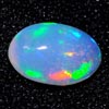 0.64 Ct. Oval Cabochon Natural Multi Color Opal Sudan