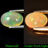 Multi Color Opal 1.14 Ct. Oval Cabochon 8.9 x 6.3 Mm. Natural Gemstone Sudan