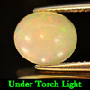1.38 Ct. Oval Cabochon Natural Multi Color Opal