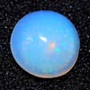 1.10 Ct. 7.6 Mm Natural Multi Color Opal Sudan Unheated