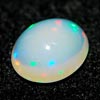 0.94 Ct. Oval Cabochon Natural Multi Color Opal Unheated