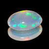 0.63 Ct. Oval Cabochon Natural Multi Color Opal Sudan