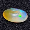 0.69 Ct. Oval Cabochon Natural Multi Color Opal Sudan