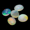 2.72 Ct. 5 Pcs. Oval Cabochon Natural Multi Color Opal