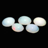 3.16 Ct. 5 Pcs. Oval Cabochon Natural Multi Color Opal