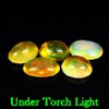 2.90 Ct. 5 Pcs. Oval Cabochon Natural Multi Color Opal