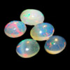 2.25 Ct. 5 Pcs. Oval Cabochon Natural Multi Color Opal