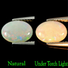Unheated 0.95 Ct. Oval Cabochon Natural Multi Color Opal Gemstone
